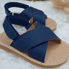 SANDALIA FOSTER AZUL - Little Piaro