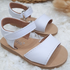 SANDALIA ESMERALDA BLANCA - Little Piaro