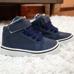 BOTA ECOCUERO AZUL - Little Piaro