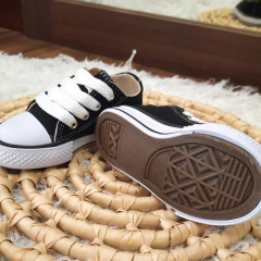 ZAPA STARS LONA NEGRA - Little Piaro
