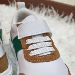 TINO CORDON Y VELCRO ECOCUERO BL/SU/VER - Little Piaro