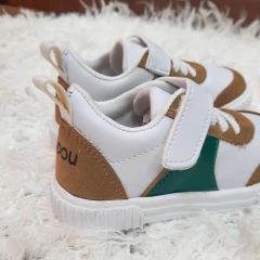 TINO CORDON Y VELCRO ECOCUERO BL/SU/VER - tienda online