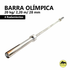Barra Olímpica Importada 20 kg /2,20 m/ 30 mm