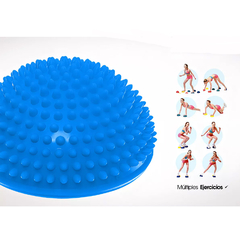 Imagen de Mini Bosu Inflable con pinches, estabilidad, equilibrio