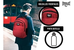 Mochila Everlast Urbana Roja 4 Compartimentos - tienda online