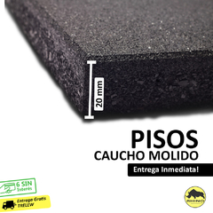 10 M2 // Pisos de Caucho Molido 20 mm