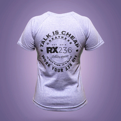 Remera WORK YOUR ASS OFF gris (M)