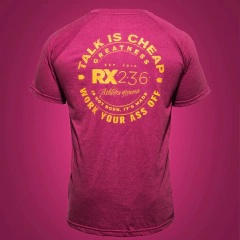 Remera WORK YOUR ASS OFF uva (H)