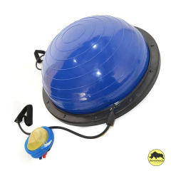 Bosu semiesfera 60 cm con bandas elástica + inflador