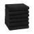 Pack mayorista x 6 Juego de toalla y toallon negro