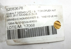 Semieixo Homocinética Lado Esquerdo Original Cobalt 1.8 2016 A 2019 na internet