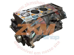 Bloco do Motor ZETEC ROCAM KA Fiesta 98 Mil KM 1.0 8v Flex Com Pistões e Virabrequim Original 2009 A 2012 2s6g6015ad - ZKMshop
