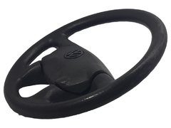 Volante De Direção Com Capa Da Buzina Preto Original Gol Santana 1995 A 1996 Saveiro Summer 1996 a 1997 - ZKMshop