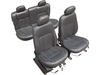 Jogo De Bancos Em Couro Cinza C/ Regulagem Altura Original Ecosport 2003 a 2012 Para reformar! - comprar online