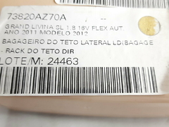 Acabamento Tampa Do Rack De Teto Dianteiro Direita Original Livina 2009 A 2014 na internet