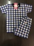 Pijama malha xadrez azul BCJ288