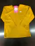 Camiseta longa com bolso mostarda B2078
