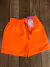 Shorts tactel com bolso laranja neon B093