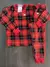 Pijama Fleece xadrez vermelho