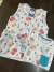Trio algodão gatos camiseta + regata+ shorts branco 1448 na internet