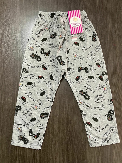 Calça saruel malha monstrinho cinza 998 - comprar online