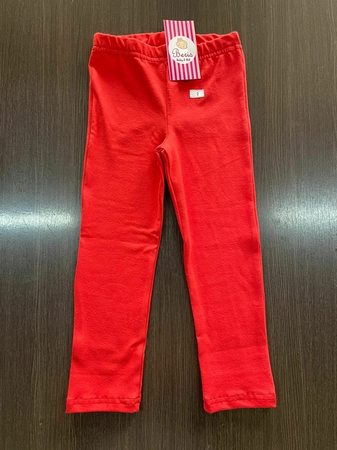 Legging algodão com elastano vermelho queimado B1054