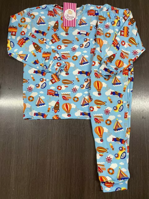 Pijama viscoslim suede azul trem BCJ1065