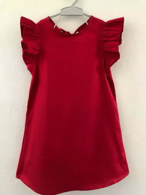 Vestido Manu vermelho liso B3821