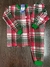 Pijama malha longa xadrez verde com vermelho BCJ1229