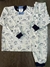 Pijama algodão divertidamente longo cinza 1251
