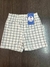 Shorts malha avulso xadrez preto e branco 1423