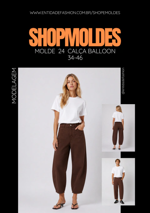 Molde 24 Calça Balloon