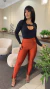 Calça Legging Sal e Pimenta de Cirré Colorida Skinny - comprar online