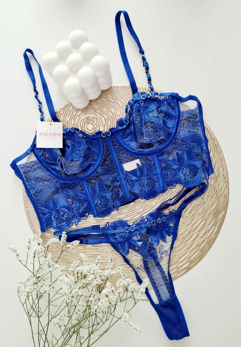 Bustier Anette azul M/L OUTLET
