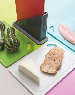 Juego De Tablas Para Cocinar o Picadas Con Soporte 5 Piezas Tramontina Mix color en internet