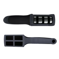 Afilador De Cuchillos 3 Tiempos Hudson Con Mango Negro - Destapa la Olla