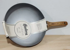 Wok Aluminio Antiadherente Ceramica Hudson 28cm Degradado Gray en internet