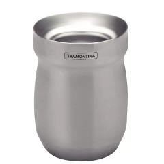 Termo Tramontina Exata 1lt Pico Matero Bordo + Mate Acero Inoxidable Tramontina Gris