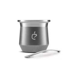 OUTLET Mate Acero Inoxidable Térmico + Bombilla Un Mate Gris