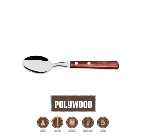 6 Cucharas Te Tramontina Polywood