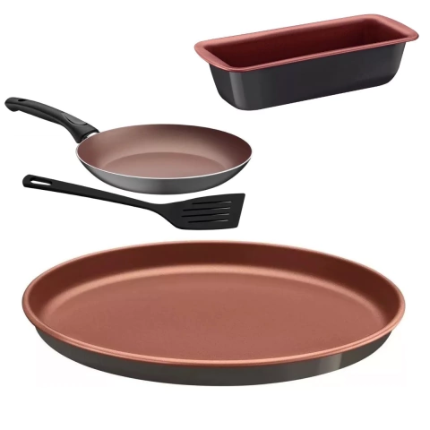 Set Pizzera 35cm+budinera 26cm+sarten 20c Tramontina Vermont