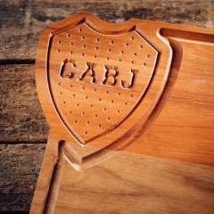 Tabla Asado Grande De Boca Con El Escudo Grabado en internet