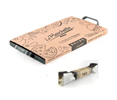 La Planchetta 2 Hornallas + Pinza Acero Inoxidables