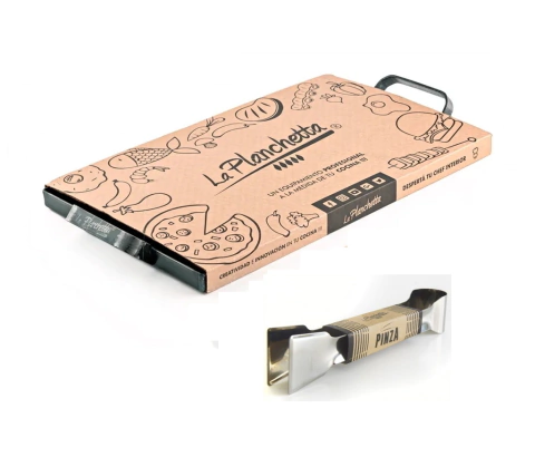 La Planchetta 2 Hornallas + Pinza Acero Inoxidables