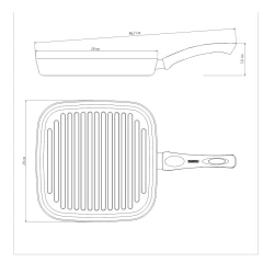 Set Bifera 28cm + Sarten 26cm + Omeletera 22cm Tramontina - Destapa la Olla