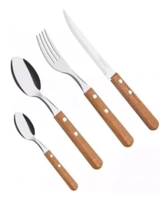 Juego 24 Cubiertos Tramontina Dynamic (6 C/U) - Destapa la Olla