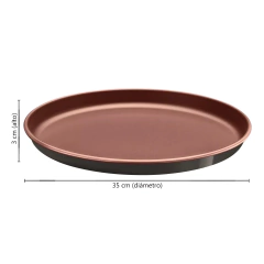 Combo Asadera 34cm + Molde Pizza 35cm Tramontina Vermont - tienda online