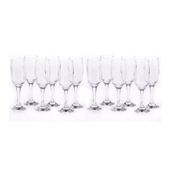 Set Copas Flauta Para Champagne Vidrio Windsor 210ml x 12 unidades - Nadir 7828/12