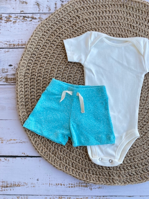 Short con tira Aqua