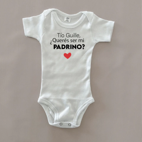 Body de bebé manga larga - Queres ser mi madrina? - comprar online